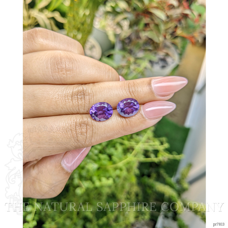 6.41 Ct.Tw. Amethyst Pair from Uruguay