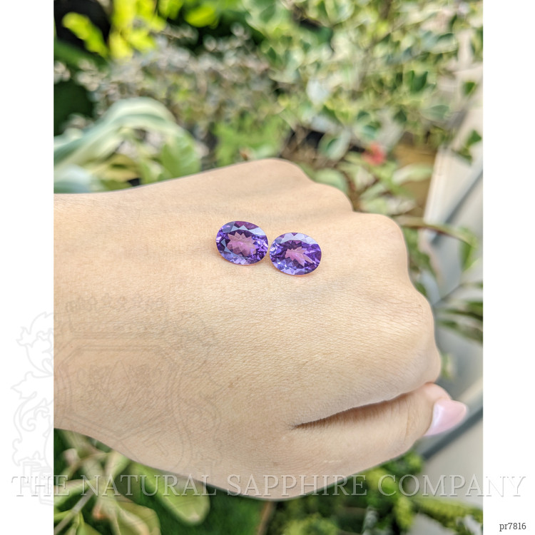 5.80 Ct.Tw. Amethyst Pair from Uruguay