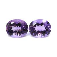 6.34&nbsp;Ct.Tw.Total Carat Weight Amethyst Pair from Uruguay Video
