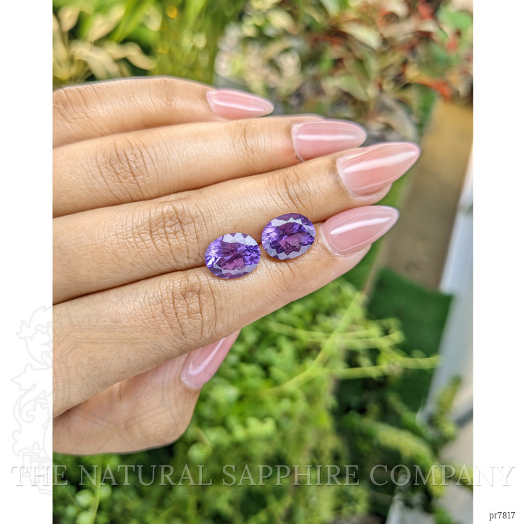 6.34 Ct.Tw. Amethyst Pair from Uruguay