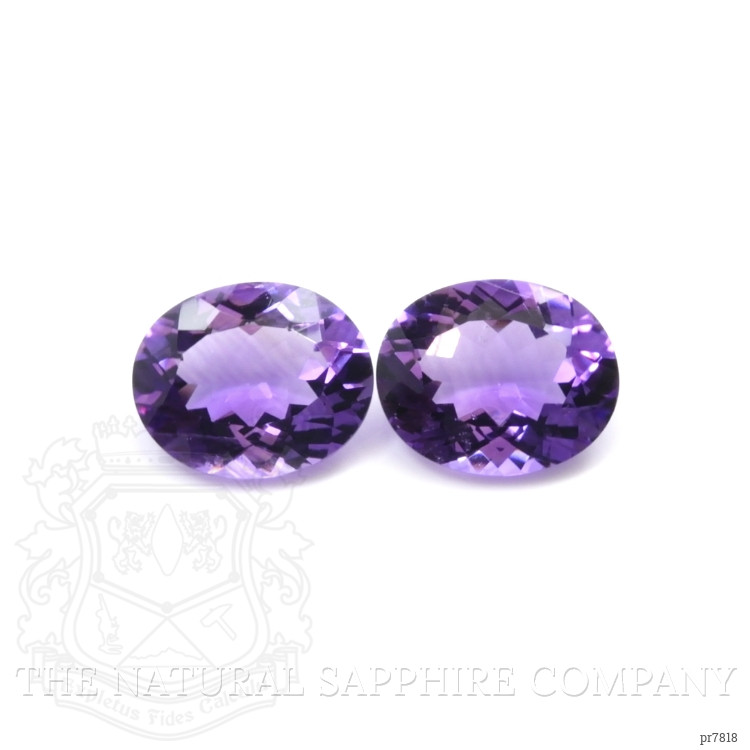 5.72 Ct.Tw. Amethyst Pair from Uruguay