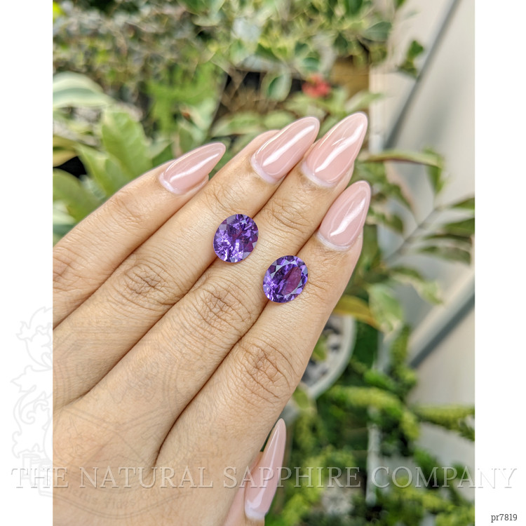 5.67 Ct.Tw. Amethyst Pair from Uruguay