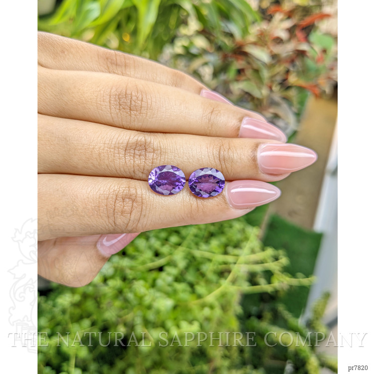 5.73 Ct.Tw. Amethyst Pair from Uruguay