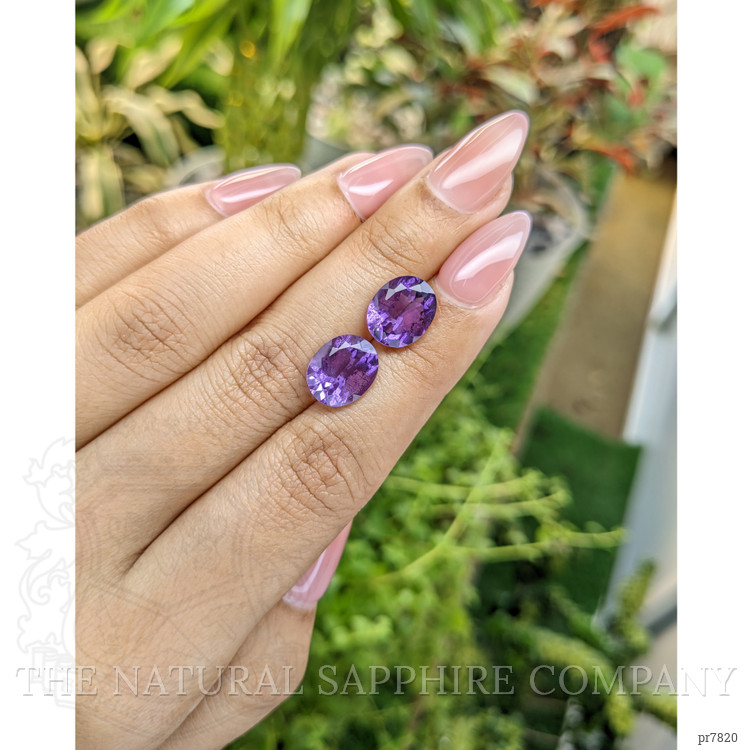 5.73 Ct.Tw. Amethyst Pair from Uruguay