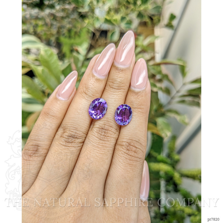 5.73 Ct.Tw. Amethyst Pair from Uruguay