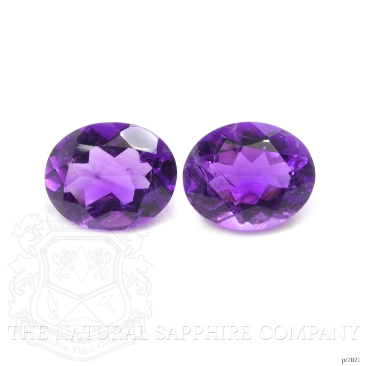 6.03 Ct.Tw. Amethyst Pair from Uruguay