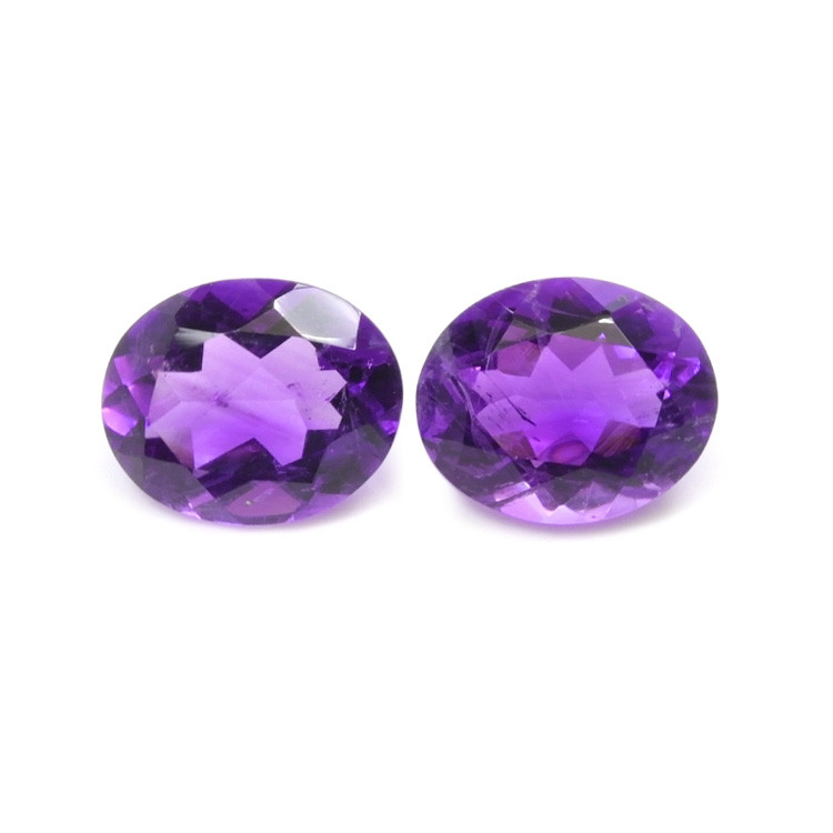 6.03 Ct.Tw. Amethyst Pair from Uruguay