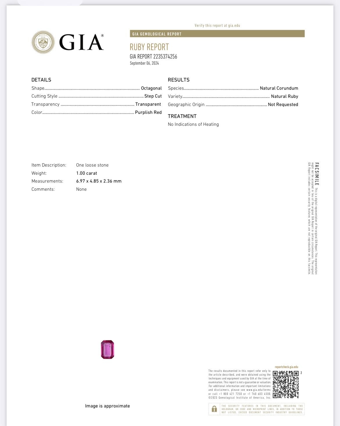 1.99 Ct.Tw. Ruby Pair from Burma (Myanmar)