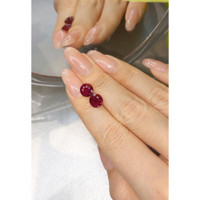 4.12&nbsp;Ct.Tw.Total Carat Weight Ruby Pair from Burma (Myanmar) Life Style