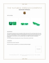 1.84 Ct.Tw.Total Carat Weight Emerald Pair from Colombia Appraisal