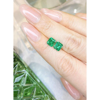 1.84 Ct.Tw.Total Carat Weight Emerald Pair from Colombia Life Style
