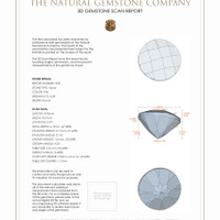 6.68 Ct.Tw.Total Carat Weight Topaz Pair from Ceylon (Sri Lanka) 3 D Scan Report