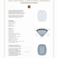 7.20 Ct.Tw.Total Carat Weight Topaz Pair from Ceylon (Sri Lanka) 3 D Scan Report