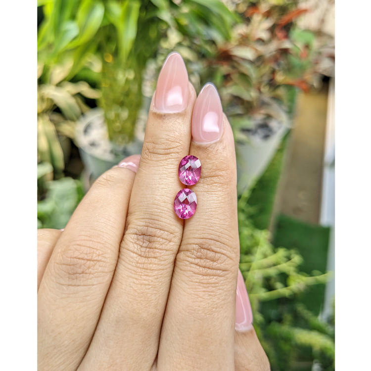 3.39 Ct.Tw. Topaz Pair from Japan