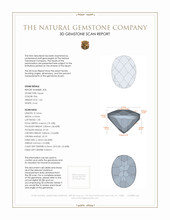 3.39 Ct.Tw.Total Carat Weight Topaz Pair from Japan 3 D Scan Report