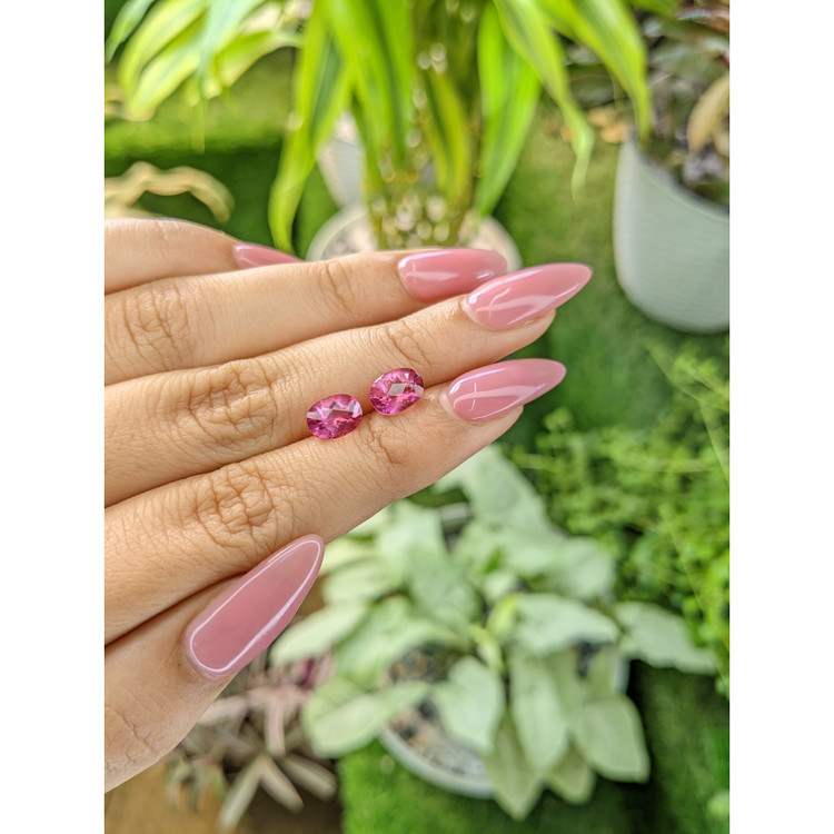 3.03 Ct.Tw. Topaz Pair from Japan