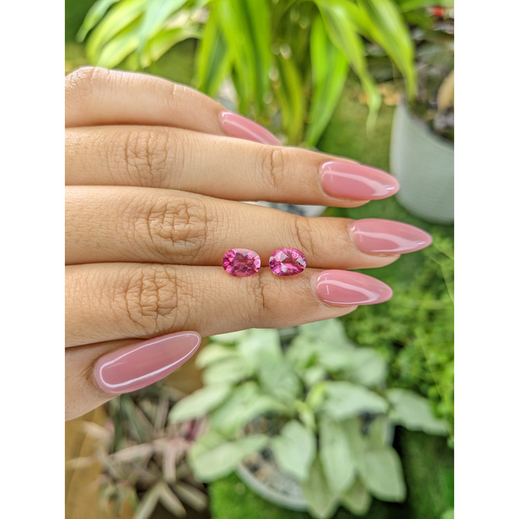 3.03 Ct.Tw. Topaz Pair from Japan