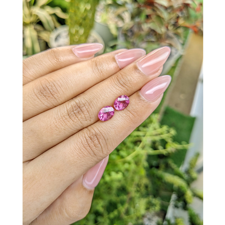 3.26 Ct.Tw. Topaz Pair from Japan