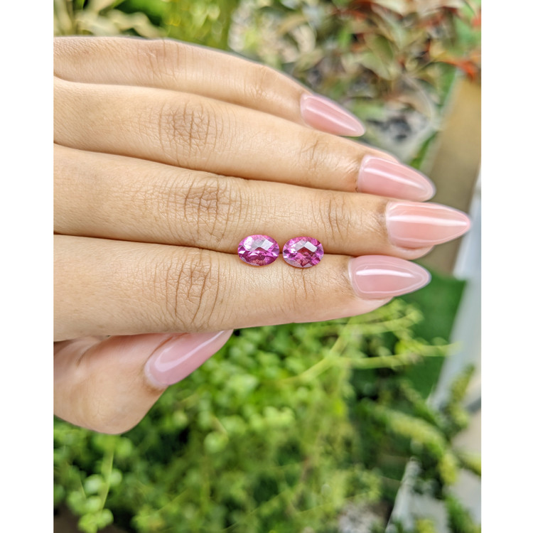 3.26 Ct.Tw. Topaz Pair from Japan