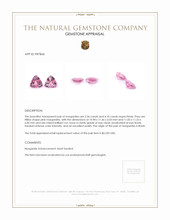 7.46 Ct.Tw.Total Carat Weight Morganite Pair from Brazil Appraisal