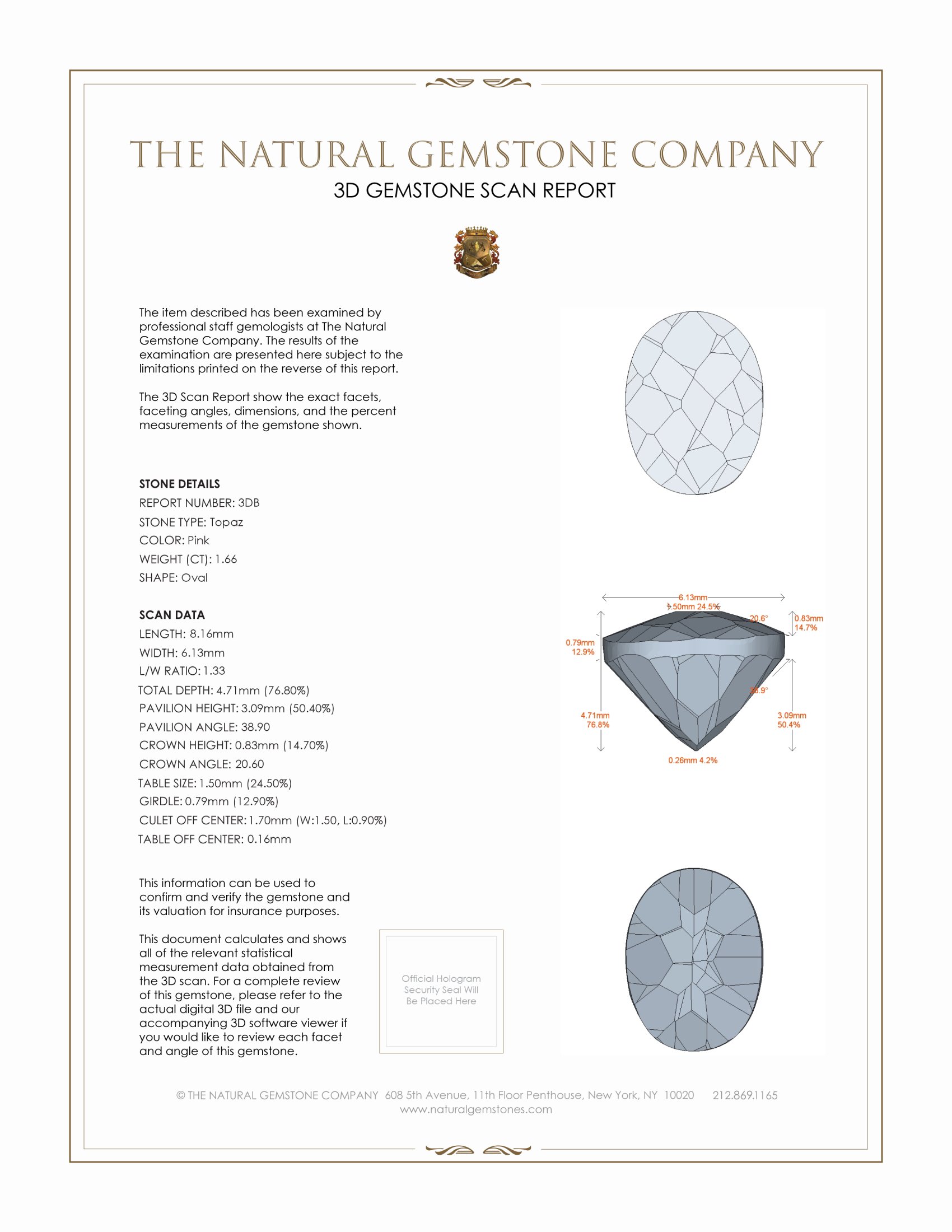3.33 Ct.Tw. Topaz Pair from Japan