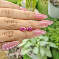 3.25 Ct.Tw.Total Carat Weight Topaz Pair from Japan Life Style