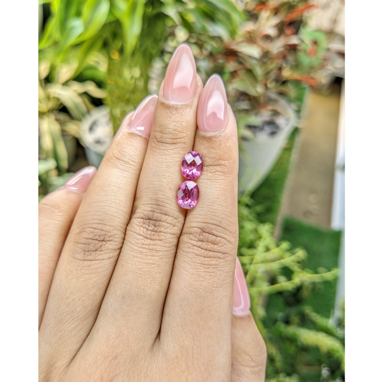 3.24 Ct.Tw. Topaz Pair from Japan