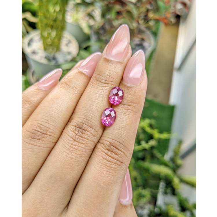 3.60 Ct.Tw. Topaz Pair from Japan