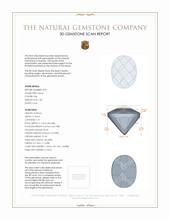 3.60&nbsp;Ct.Tw.Total Carat Weight Topaz Pair from Japan 3 D Scan Report
