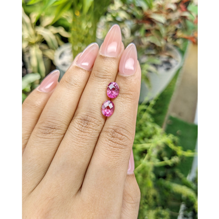 3.48 Ct.Tw. Topaz Pair from Japan