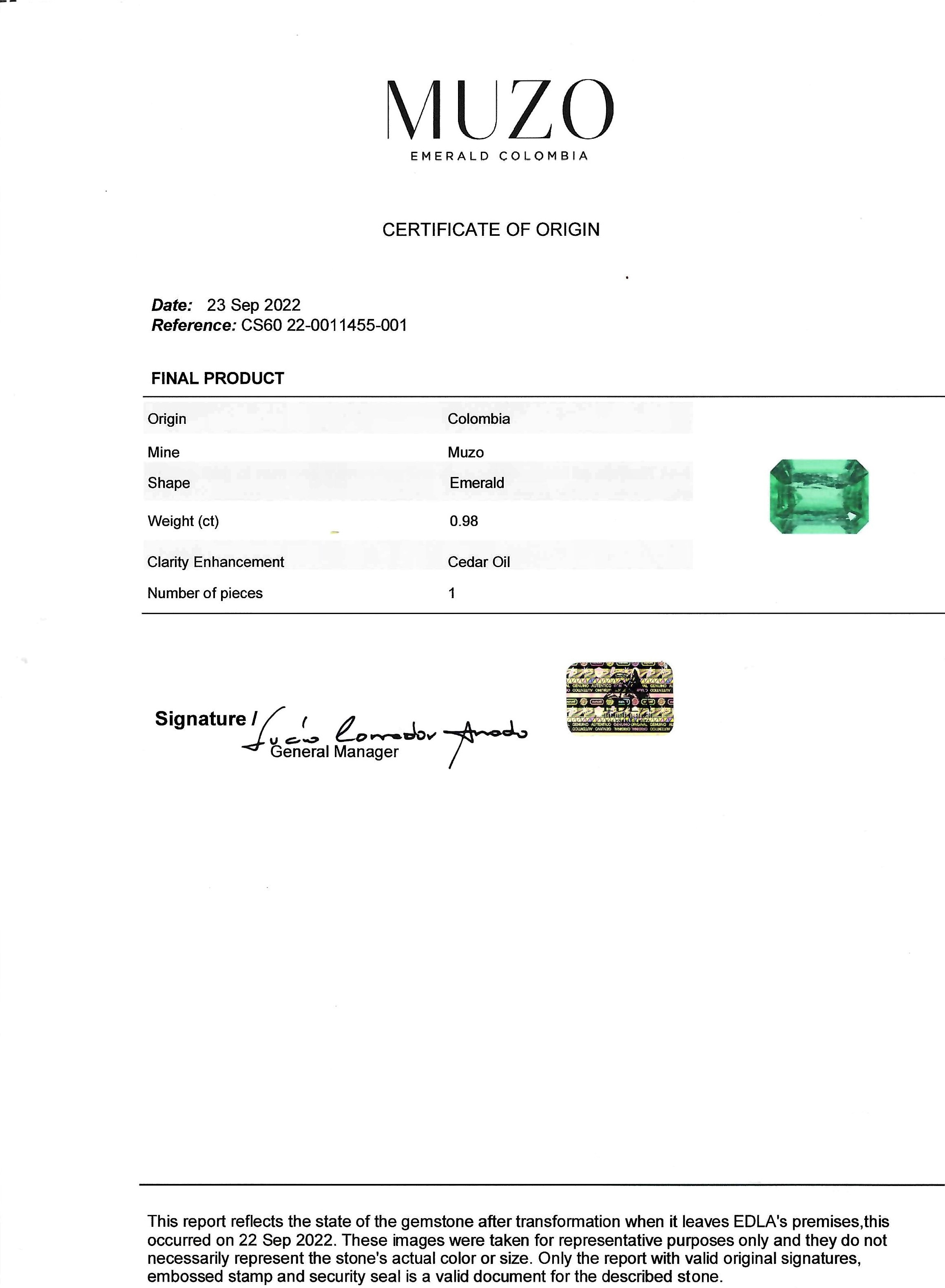 1.78 Ct.Tw. Emerald Pair from Colombia
