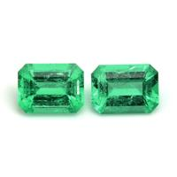 1.78 Ct.Tw.Total Carat Weight Emerald Pair from Colombia Video