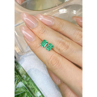 1.78 Ct.Tw.Total Carat Weight Emerald Pair from Colombia Life Style