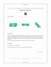 2.62 Ct.Tw.Total Carat Weight Emerald Pair from Colombia Appraisal