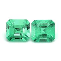 2.62 Ct.Tw.Total Carat Weight Emerald Pair from Colombia Video