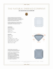 2.62&nbsp;Ct.Tw.Total Carat Weight Emerald Pair from Colombia 3 D Scan Report