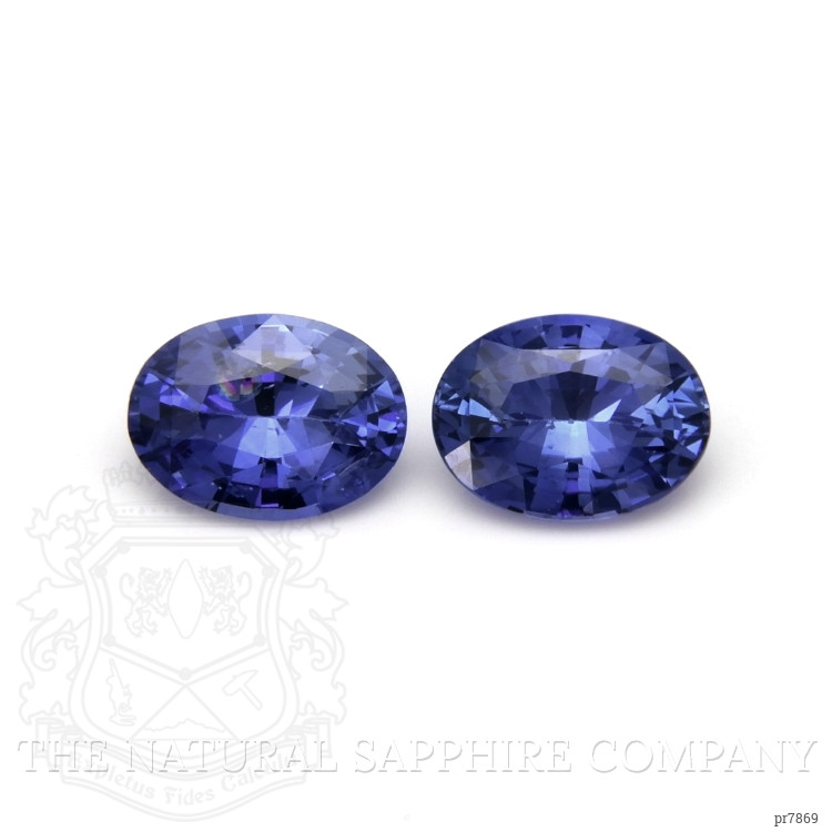 2.75 Ct.Tw. Blue Sapphire Pair from Ceylon (Sri Lanka)