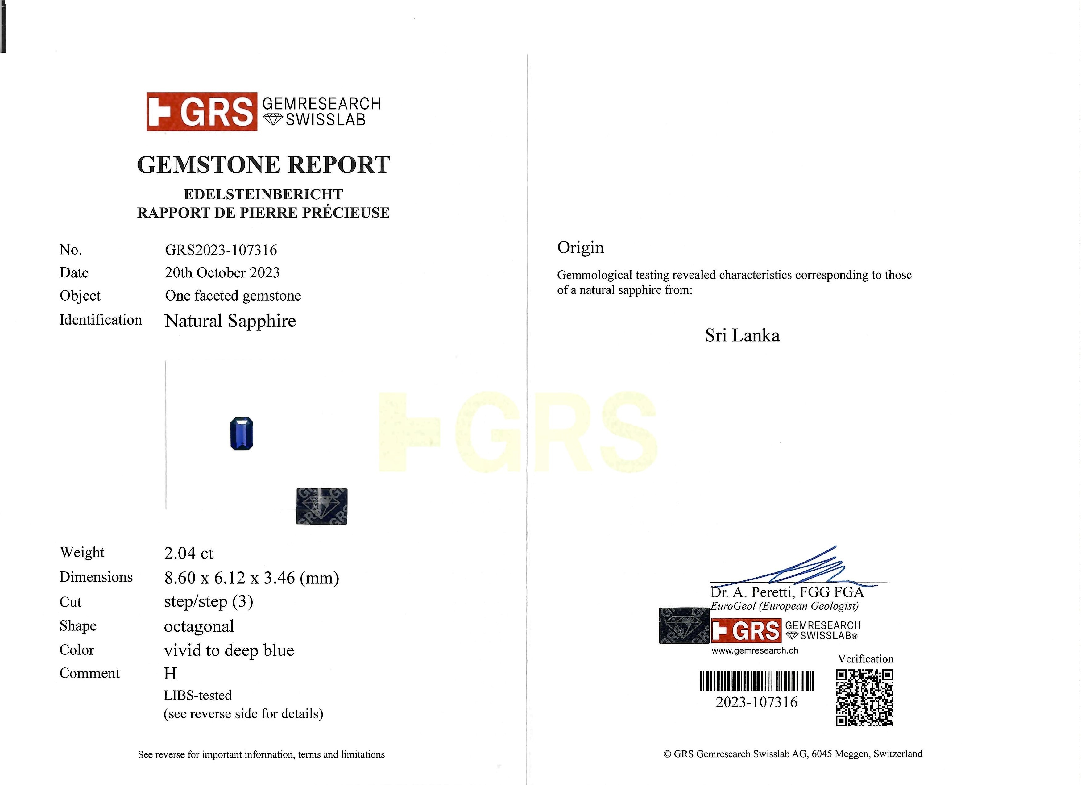 4.28 Ct.Tw. Blue Sapphire Pair from Ceylon (Sri Lanka)