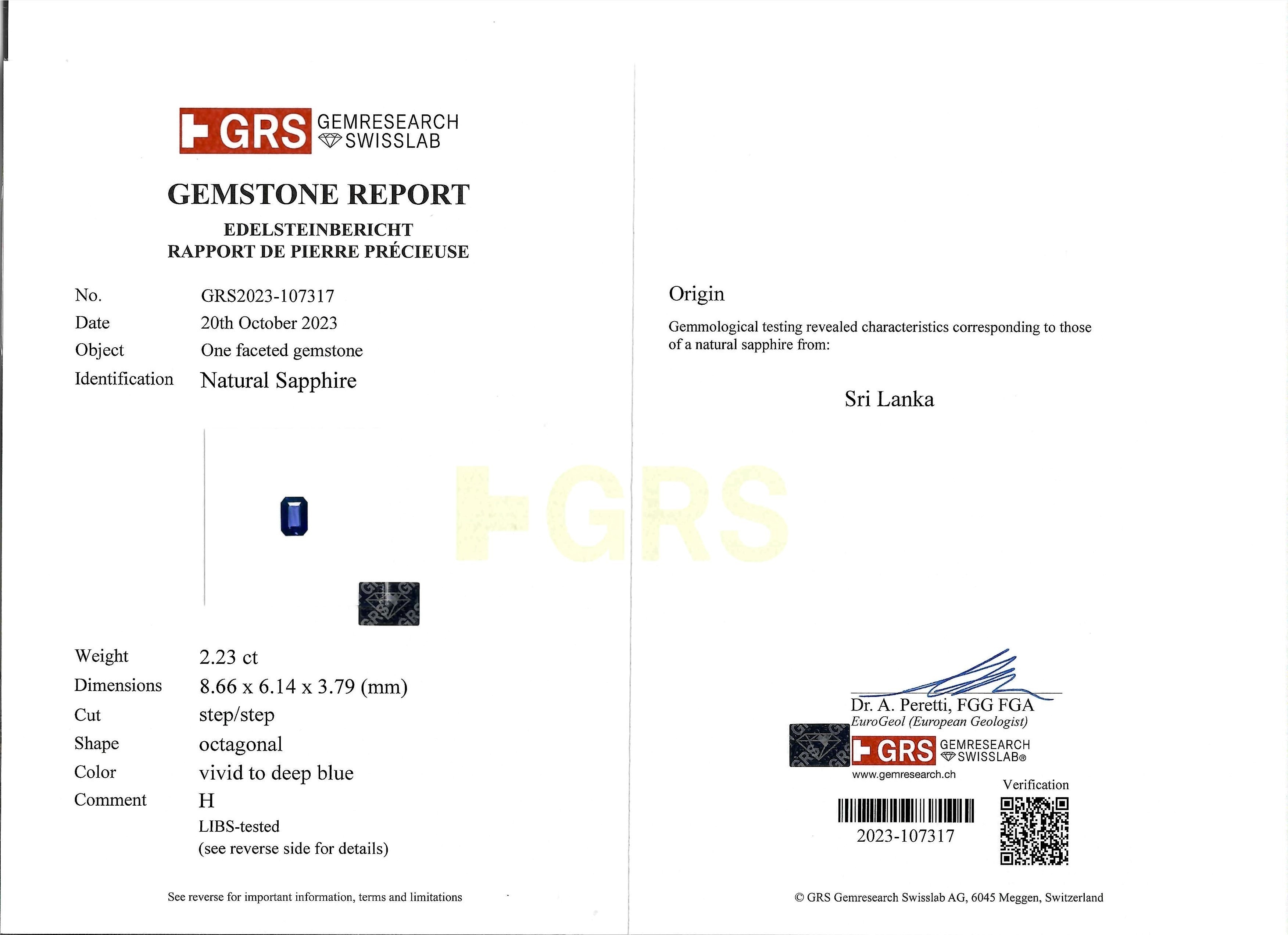 4.28 Ct.Tw. Blue Sapphire Pair from Ceylon (Sri Lanka)