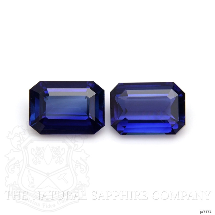4.28 Ct.Tw. Blue Sapphire Pair from Ceylon (Sri Lanka)