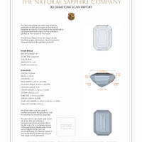 4.28&nbsp;Ct.Tw.Total Carat Weight Blue Sapphire Pair from Ceylon (Sri Lanka) 3 D Scan Report