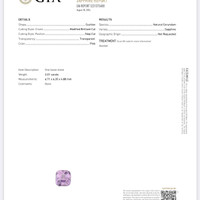 3.89 Ct.Tw.Total Carat Weight Pink Sapphire Pair from Ceylon (Sri Lanka) Scan Report