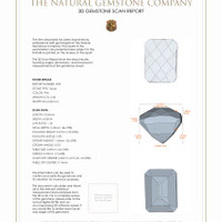 4.66 Ct.Tw.Total Carat Weight Topaz Pair from Vietnam 3 D Scan Report