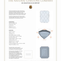 4.20 Ct.Tw.Total Carat Weight Topaz Pair from Vietnam 3 D Scan Report