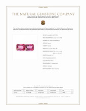 3.90 Ct.Tw.Total Carat Weight Pinkish Red Topaz Pair from Vietnam Scan Report