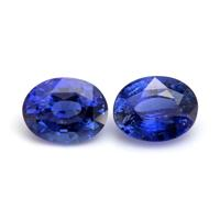 5.77&nbsp;Ct.Tw.Total Carat Weight Blue Sapphire Pair from Ceylon (Sri Lanka) Video