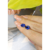 5.77&nbsp;Ct.Tw.Total Carat Weight Blue Sapphire Pair from Ceylon (Sri Lanka) Life Style