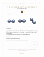 10.62 Ct.Tw.Total Carat Weight Blue Star Sapphire Pair from Ceylon (Sri Lanka) Appraisal