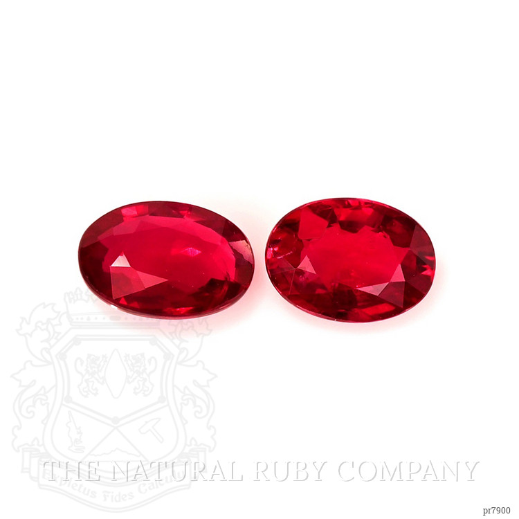 2.12 Ct.Tw. Ruby Pair from Mozambique