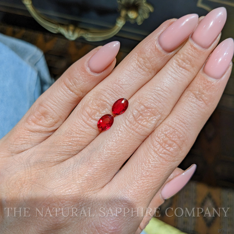 2.12 Ct.Tw. Ruby Pair from Mozambique